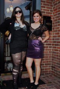 My sister Rebecca and I before the Monster Ball